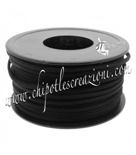 Cordoncino Coda di Topo 3 mm Nero