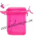 Sacchetto Organza 7x9 cm Fucsia