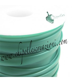 Fettuccia PVC 7 mm Verde Acqua Metallizzato