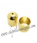 Terminale Capocorda Ottone 10x12 mm colore Oro