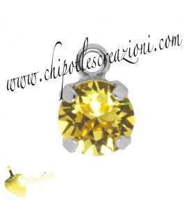 Ciondolo con Chaton Swarovski SS39 Light Topaz