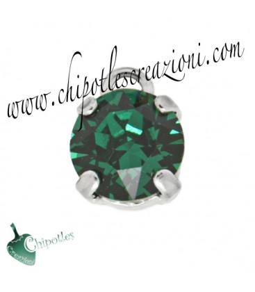 Ciondolo con Chaton Swarovski SS39 Emerald