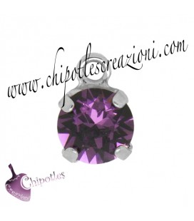 Ciondolo con Chaton SW SS39 Amethyst