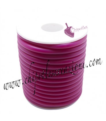 Cordoncino Forato 5 mm Fucsia