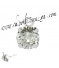 Ciondolo con Chaton Swarovski SS39 Crystal Silver Patina