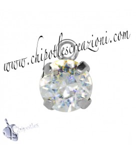 Ciondolo con Chaton SS39 Crystal White Patina