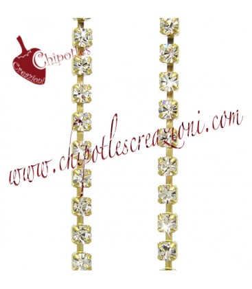 Catena Strass PRECIOSA PP14 - 2 mm Crystal