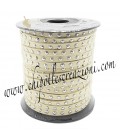 Nastro Alcantara con Borchie 5 mm colore Beige