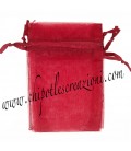 Sacchetto Organza 7x9 cm Rosso Bordò