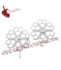 Filigrana a Fiore 20 mm in Ottone colore Argento