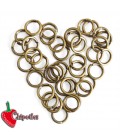 Anellini Apribili Bronzo Antico 6 mm (100 pezzi)