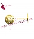 Perni Martellati 5 mm con Farfallina Ottone colore Oro