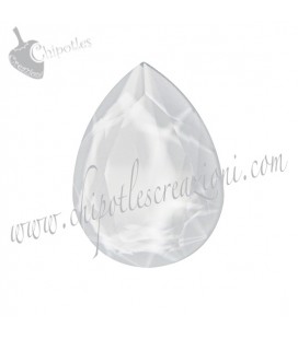 Goccia Swarovski® 4320 18x13 mm Crystal Powder Grey