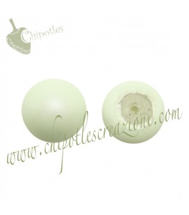 Cabochon Swarovski® 5817 8 mm Crystal Pastel Green Pearl (10 pezzi)