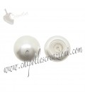 Cabochon Sw 5817 8 mm Crystal White Pearl (10 pezzi)