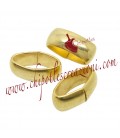 Fascette in Ottone 12x5 mm colore Oro