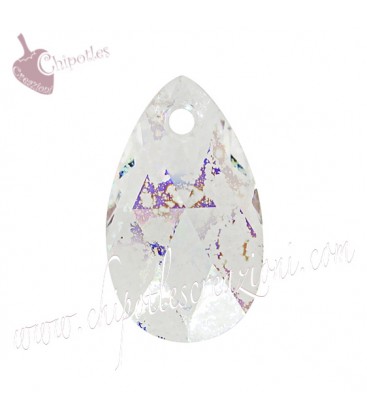 Ciondolo Goccia Swarovski® 6106 16 mm Crystal White Patina