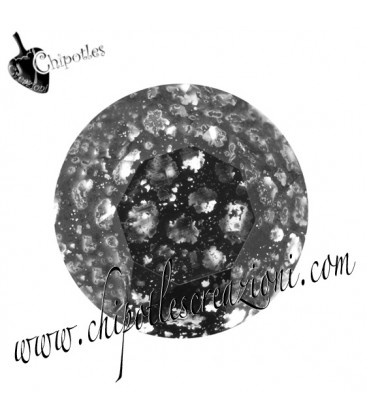 Chaton Swarovski® 1088 SS39 8 mm Crystal Black Patina