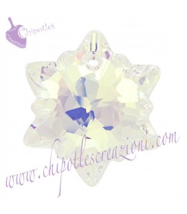 Ciondolo Edelweiss Swarovski® 6748 14 mm Crystal AB