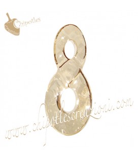 Ciondolo Infinito Infinity Sw 6792 18 mm Crystal Golden Shadow