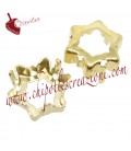 Castone con 6 Fori per Swarovski® Edelweiss 4753 14 mm Fondo Aperto colore Oro
