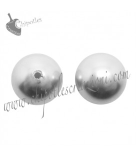 Perle Mezzo Foro Swarovski® 5818 8 mm Light Grey Pearl