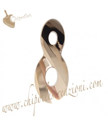 Ciondolo Infinito Infinity Swarovski® 6792 18 mm Crystal Rose Gold 2x