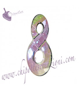 Ciondolo Infinito Infinity Swarovski® 6792 18 mm Crystal Paradise Shine