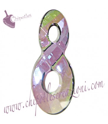 Ciondolo Infinito Infinity Swarovski® 6792 26 mm Crystal Paradise Shine