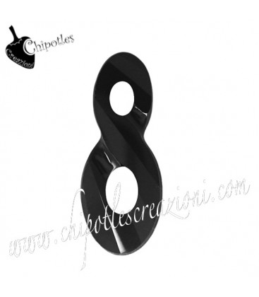 Ciondolo Infinito Infinity Swarovski® 6792 18 mm Jet