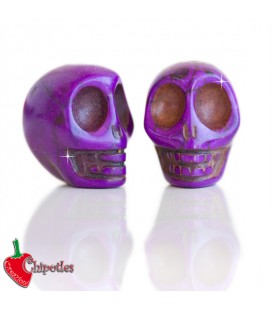 Perla Teschio 18x14 mm colore Viola