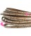 Cordoncino Pelle 5 mm con scritta Carpe Diem Marrone (50 cm)