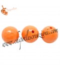 Perla 16 mm Acrilico colore Arancione