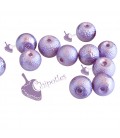 Perle Martellate 8 mm colore Viola