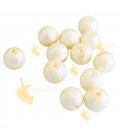 Perle Martellate 8 mm colore Crema