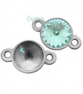 Connettore con Castone per Rivoli 1122 12 mm colore Argento Antico