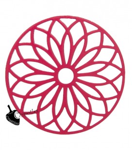 Ciondolo Filigrana Tonda Ottone 24 mm Corallo