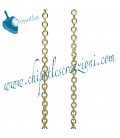 Catena Ovale 4x3,2 mm Alluminio colore Oro