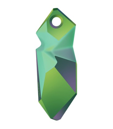 Ciondolo Kaputt Swarovski® 6912 28 mm Crystal Scarabaeus Green