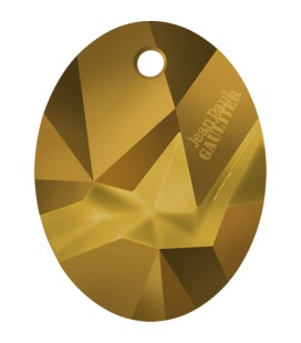 Ciondolo Kaputt Oval Swarovski® 6910 26 mm Crystal Dorado