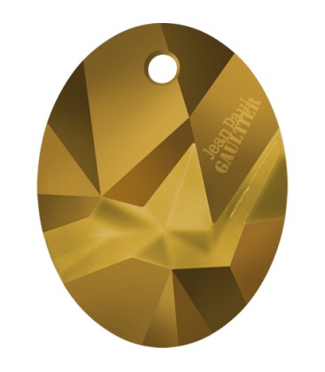 Ciondolo Kaputt Oval Swarovski® 6910 26 mm Crystal Dorado