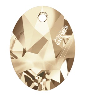 Ciondolo Kaputt Oval Swarovski® 6910 26 mm Crystal Golden Shadow