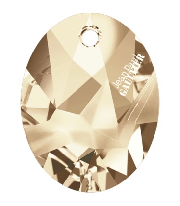 Ciondolo Kaputt Oval Swarovski® 6910 26 mm Crystal Golden Shadow