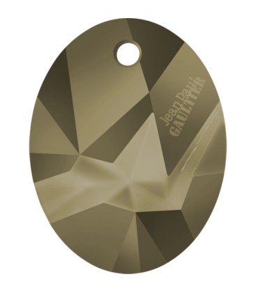 Ciondolo Kaputt Oval Swarovski® 6910 26 mm Crystal Metallic Light Gold
