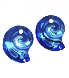 Ciondolo Sea Snail Swarovski® 6731 14 mm Crystal Bermuda Blue