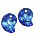 Ciondolo Sea Snail Swarovski® 6731 14 mm Crystal Bermuda Blue