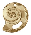 Ciondolo Sea Snail PF Swarovski® 6731 28 mm Crystal Golden Shadow