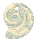 Ciondolo Sea Snail PF Swarovski® 6731 14 mm White Opal