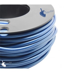 Cordoncino PVC 4 mm Forato Colore Blu Metallizzato (1 metro)