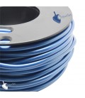 Cordoncino PVC 4 mm Forato Colore Blu Metallizzato (1 metro)